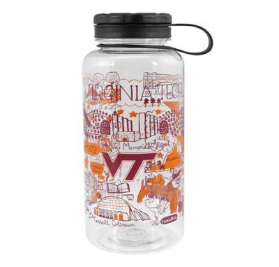 a plastic wide-mouth tumbler
