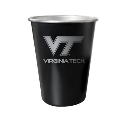 a power coated tin cup
