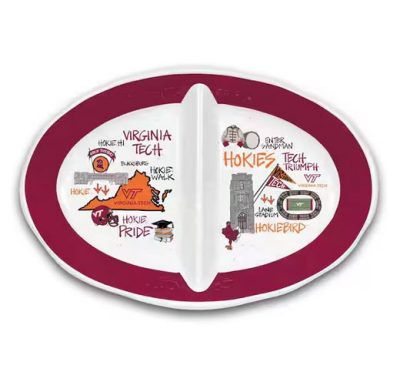 a two-section platter
