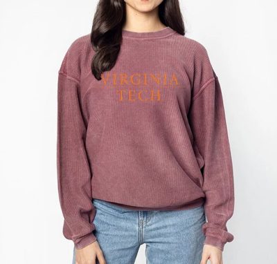 a soft maroon sweater