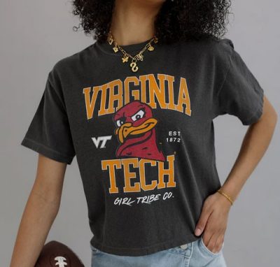 a black graphic tee shirt