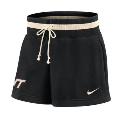 a pair of black shorts