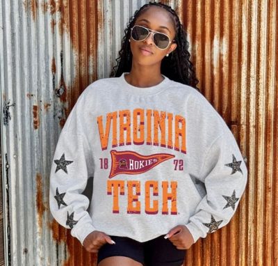 a print designed sweater