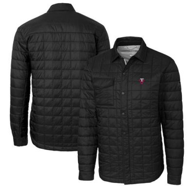 a black puffer jacket