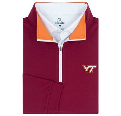 a quarter-zip shirt