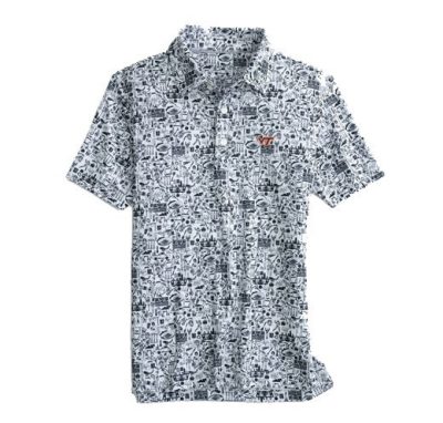 a print polo shirt