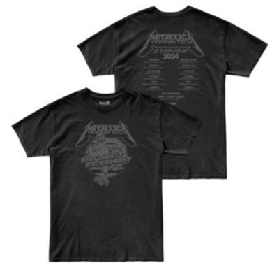 a black tee shirt