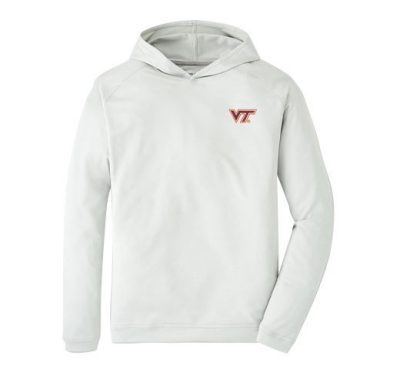 a white hoodie