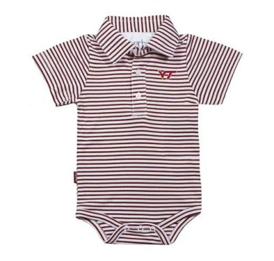 a striped infant onesie