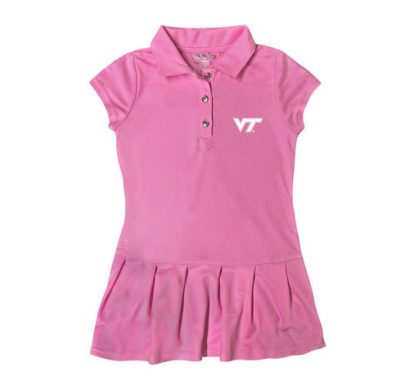 a pink polo dress