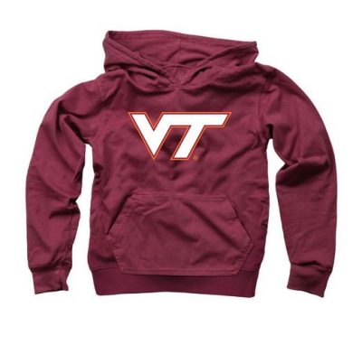a maroon hoodie