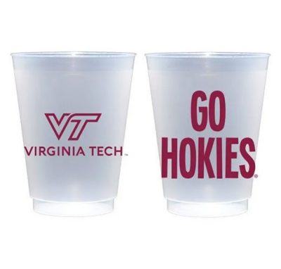a pair of plastic cups