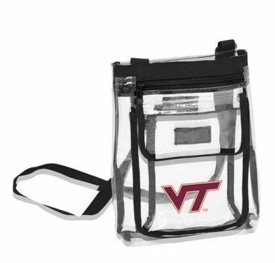 a clear plastic backpack