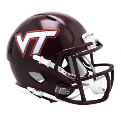 a replica football helmet
