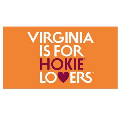 an orange bumper sticker