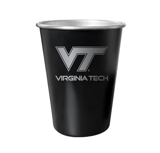 a power coated tin cup