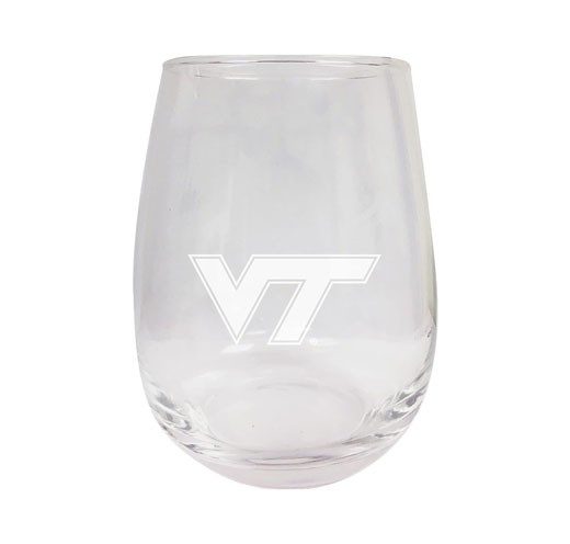 a VT-etched stemless glass