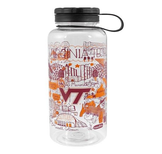 a plastic wide-mouth tumbler