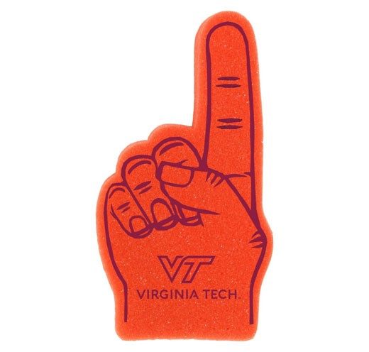a small foam finger