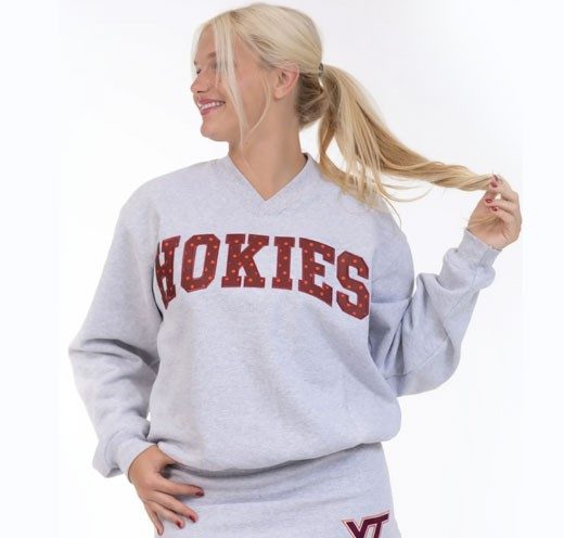 a crew neck sweater