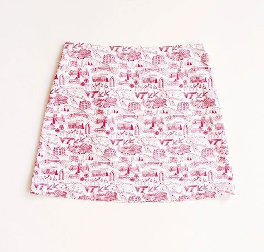 a print skirt