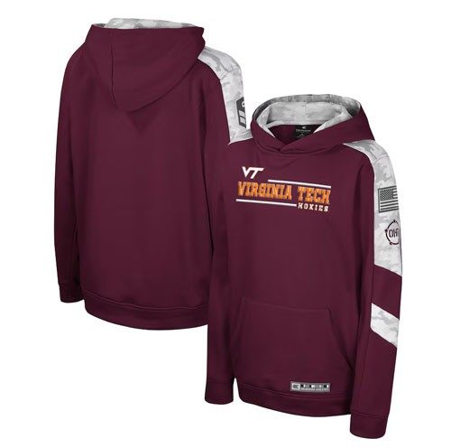 a maroon hoodie