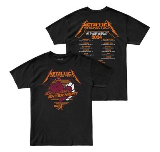 a black t-shirt