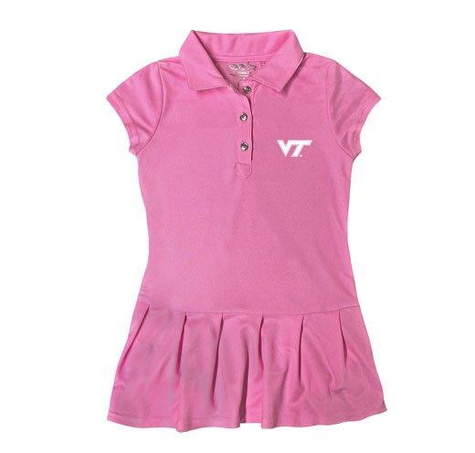a pink polo dress