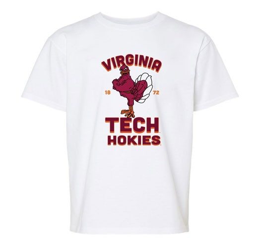 a white graphic tee