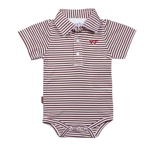 a striped infant onesie