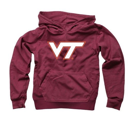 a maroon hoodie